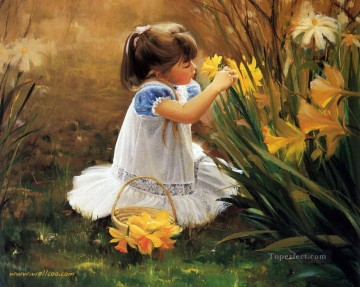 Lovely Little Girl 6 impressionism Oil Paintings